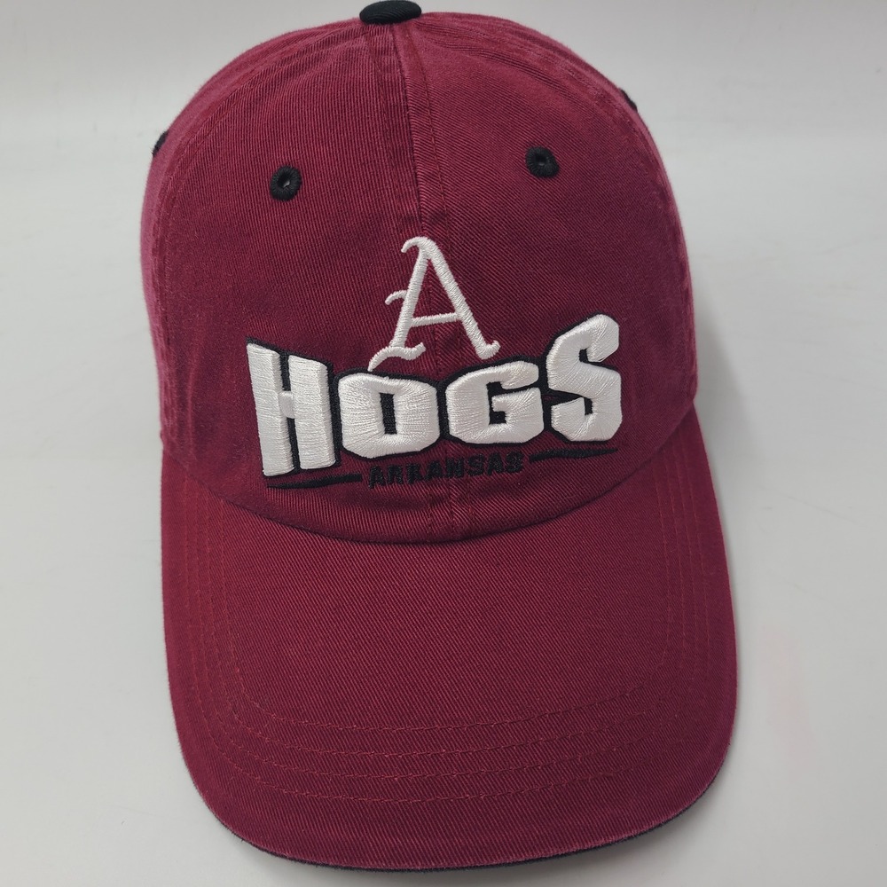 Arkansas Razorbacks Hat Strapback (Fits Small) Captivating Headgear Red NCAA Hog